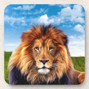Dessous-de-verre Lion Le Roi de Forêt-15475