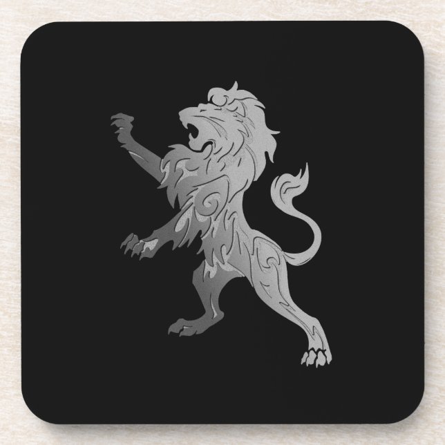 Dessous-de-verre Lion royal d'argent (Devant)