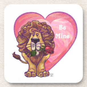 Dessous-de-verre Lion Valentine's Day