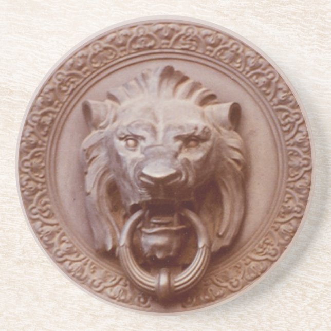 Dessous de verre - Lion's Head Door Knocker (Devant)