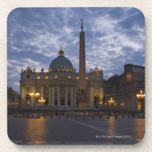 Dessous-de-verre L'Italie, Rome, Ville du Vatican, la basilique de