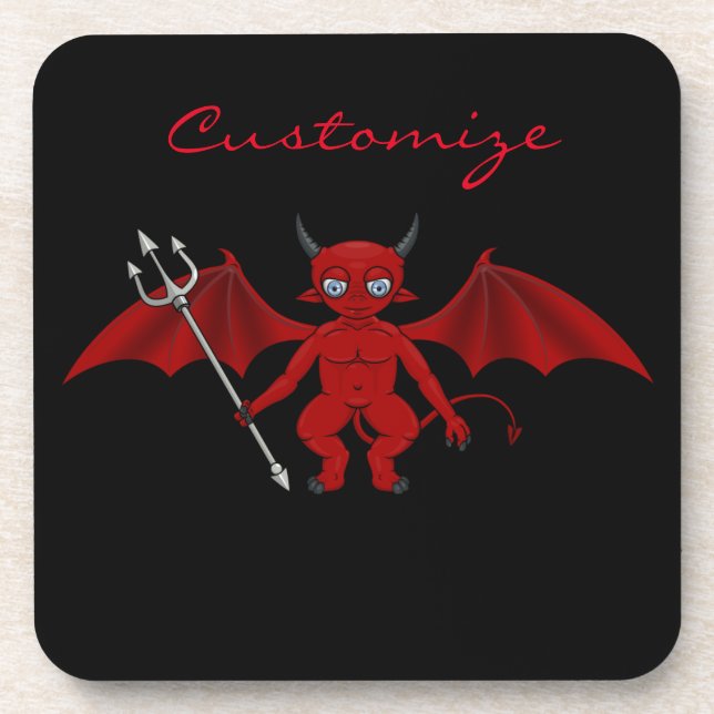 Dessous-de-verre Little Red Devil Thunder_Cove (Devant)