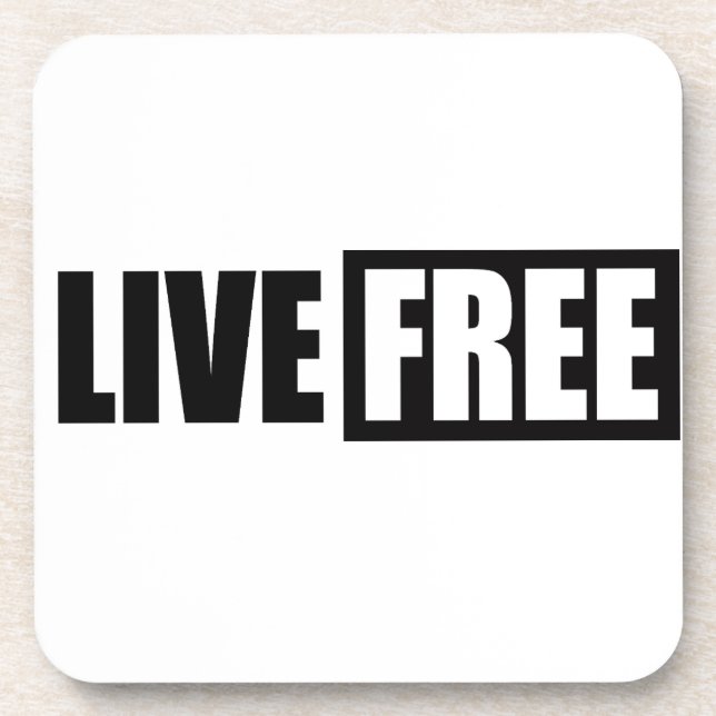 DESSOUS-DE-VERRE LIVE FREE (Devant)