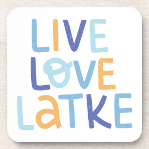 Dessous-de-verre Live Love Latke Hanoukka Design