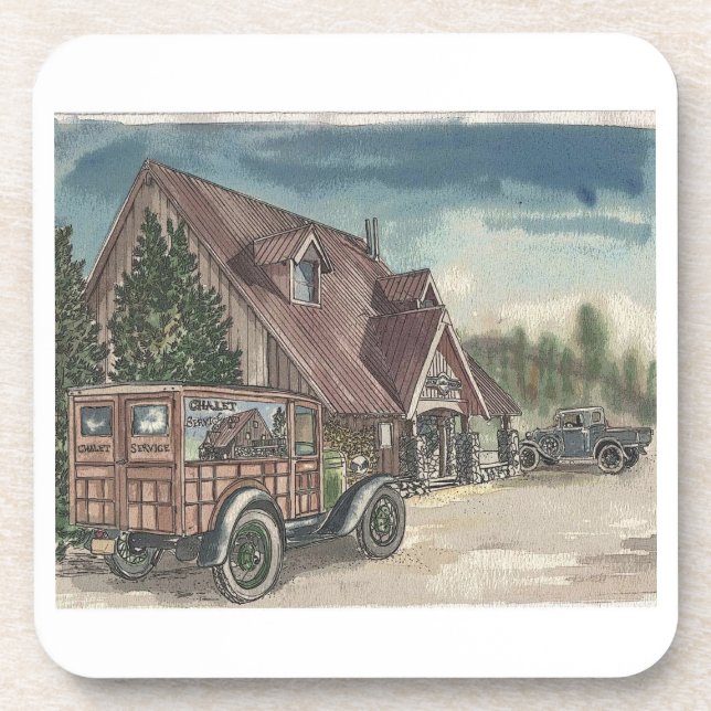 Dessous-de-verre Livraison de chalets (Devant)