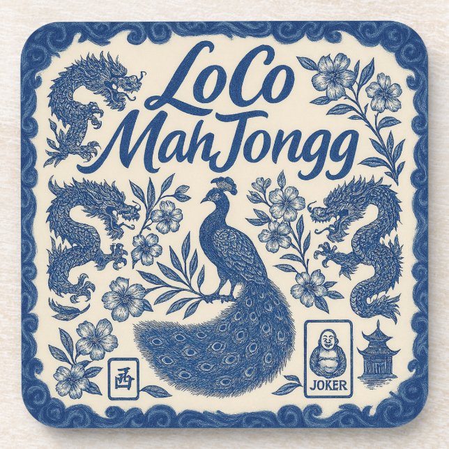 Dessous-de-verre LoCo Mahjong Set of Coasters (Devant)