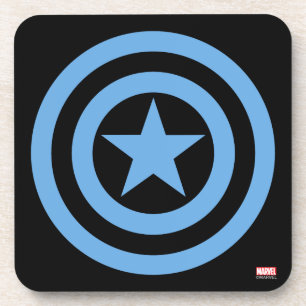 Dessous-de-verre Logo de super soldat Captain America