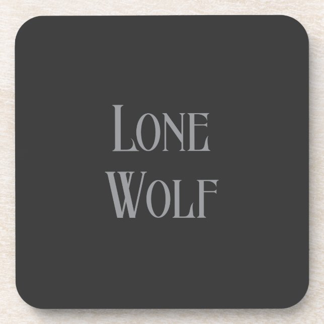 Dessous-de-verre Lone Wolf Male Sigma Modern Minimalist (Devant)