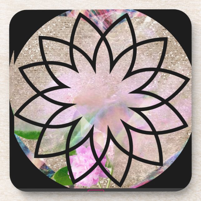 Dessous-de-verre Lotus Blossom Floral Springtime (Devant)