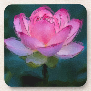 Dessous-de-verre Lotus rose