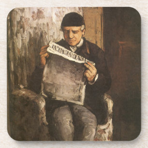 Dessous-de-verre Louis Auguste Cézanne Père de l'artiste lisant