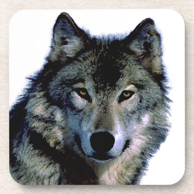 Dessous-de-verre Loup (Devant)
