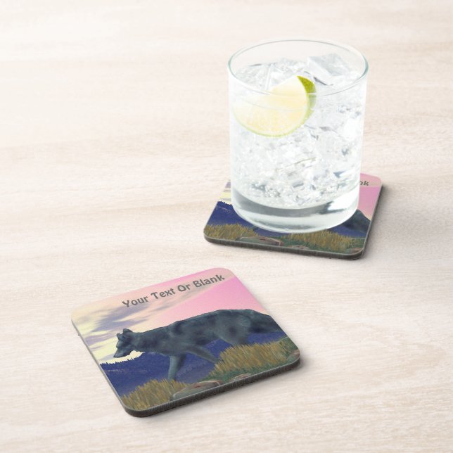 Dessous-de-verre Loup de grand pays (Côté Droit)