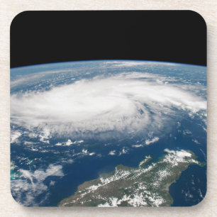 Dessous-de-verre L'Ouragan Dorian Au-Dessus De L'Océan Atlantique.