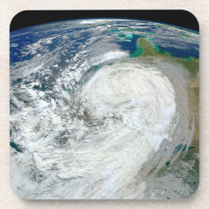 Dessous-de-verre L'Ouragan Sandy Le Long De La Côte Est Des États-U