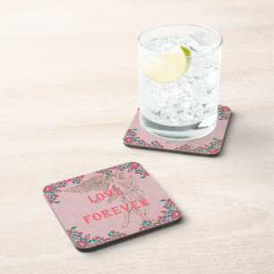 Dessous-de-verre Love Forever Beverage Coaster