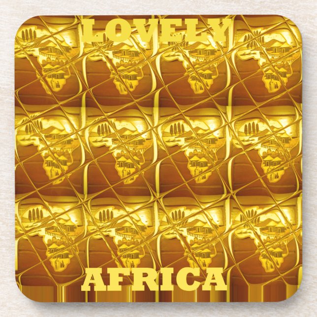 Dessous-de-verre Lovely Africa Africa Africa Maps conceptions Art c (Devant)