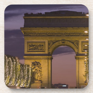 Dessous-de-verre Lumières de Noël, champions Elysees, arc De