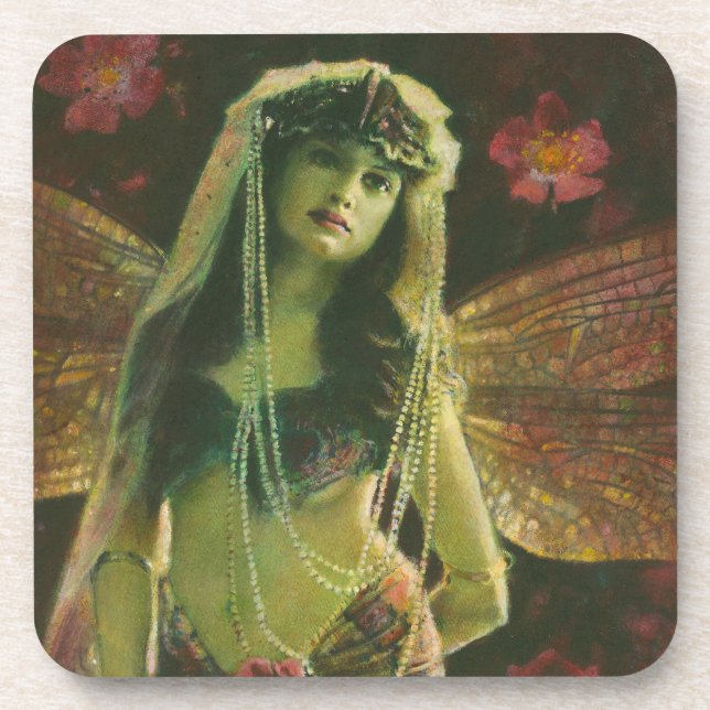 Dessous de verre lymphatique vintage Fairy (Devant)
