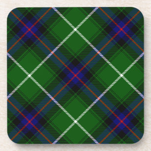 Dessous-de-verre MacDonald tartan vert bleu carreaux