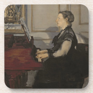 Dessous-de-verre Madame Manet au piano, 1868 de Manet  