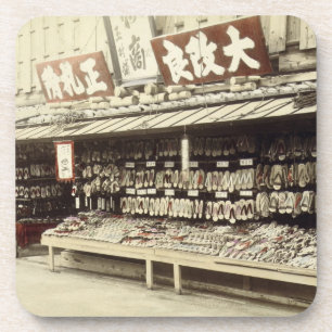 Dessous-de-verre Magasin de chaussure à Kyoto, c.1890 (photo