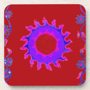 Dessous-de-verre Magnifique Inde extraordinaire Motif Mendi Art Des