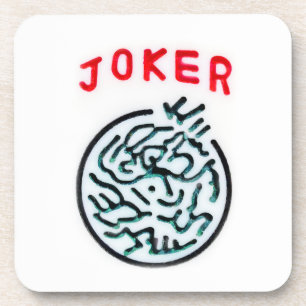 Dessous-de-verre MahJong symbole du jeu Joker tuile