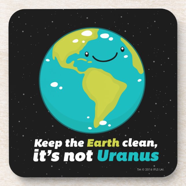 Dessous-de-verre Maintenez la terre propre (Devant)