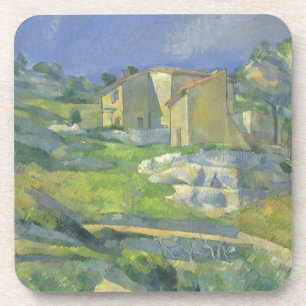 Dessous-de-verre Maisons en Provence par Paul Cezanne, Art Vintage