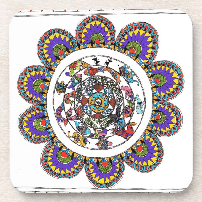dessous de verre mandala (Devant)