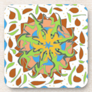 Dessous-de-verre Mandala de lézard