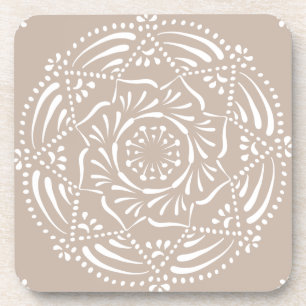 Dessous-de-verre Mandala en laine