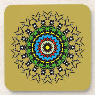 Dessous-de-verre Mandala floral sans couture
