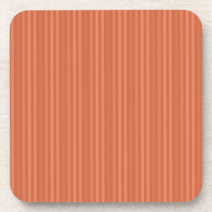 Dessous-de-verre Mandarin Orange Vertical Stripes