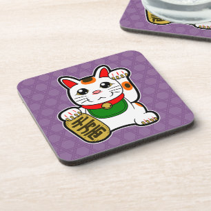 Dessous-de-verre Maneki Neko : Lucky Cat japonais