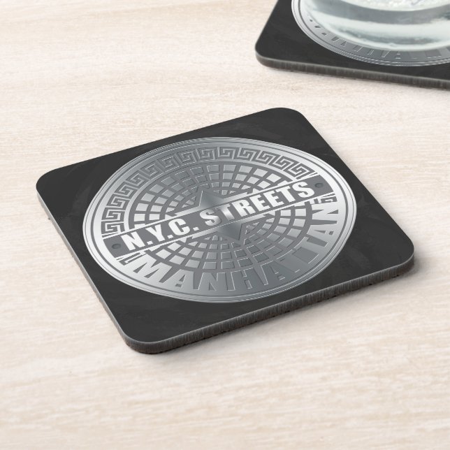 Dessous-de-verre Manhole Covers Manhattan (Côté gauche)