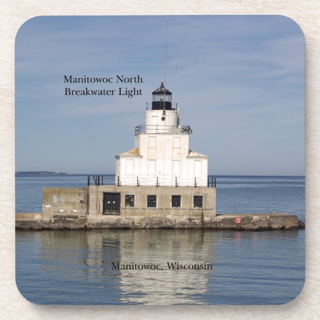 Dessous-de-verre Manitowoc North Breakwater Light 6 dessous de verr (Devant)