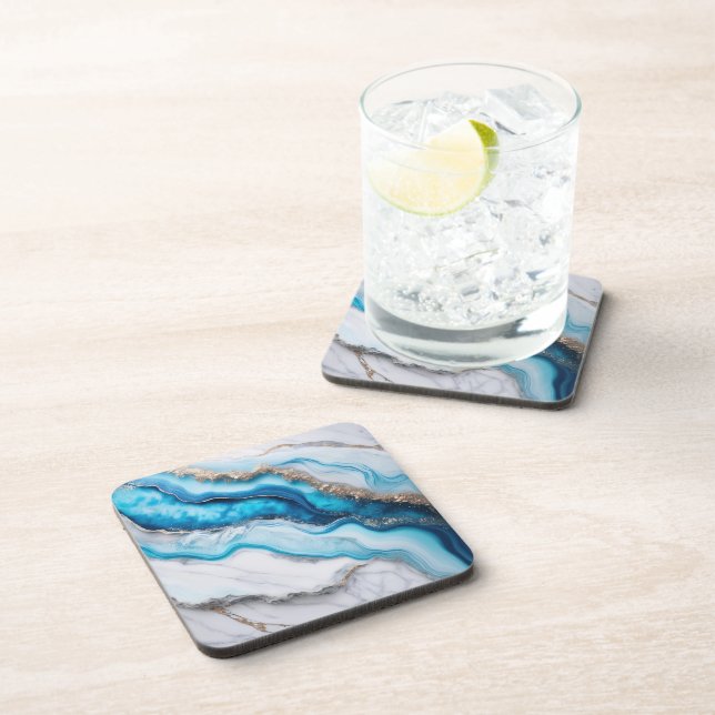 Dessous-de-verre Marbre de Blue River (Côté Droit)