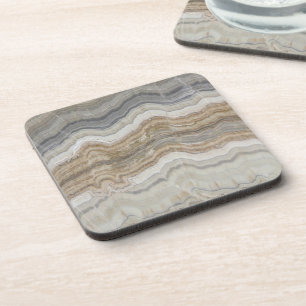 Dessous-de-verre marbre gris brun scandinave minimaliste