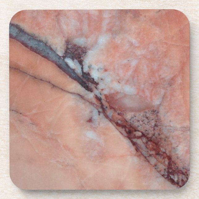 Dessous-de-verre Marbre rose avec la faille (Devant)