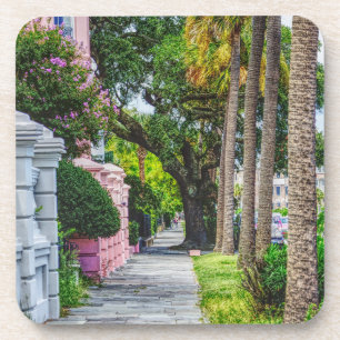 Dessous-de-verre Marcher le long de Rainbow Row