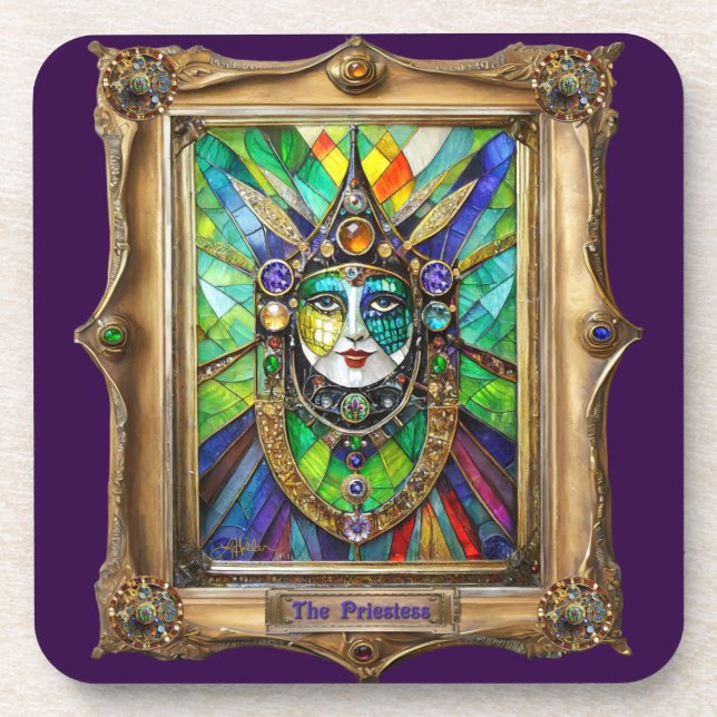 Dessous-de-verre Mardi Gras Realm Portraits - La Prêtre (Devant)