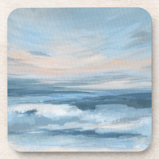 Dessous-de-verre Marée basse - Peinture Abstraite du paysage marin