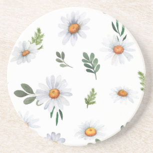 Dessous de verre marguerrier blanc, dessous de ver