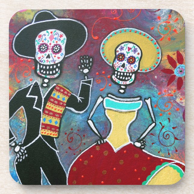 DESSOUS-DE-VERRE MARIACHI DE DIA DE LOS MUERTOS BAILAR (Devant)