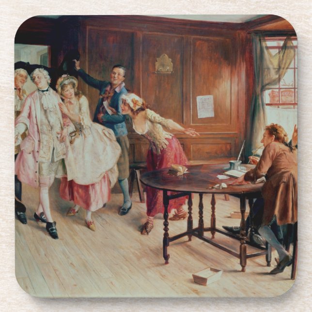 Dessous-de-verre Mariage dans Fleet Street, 1898 (huile sur la (Devant)
