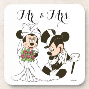Dessous-de-verre Mariage de Mickey & Minnie   Se marier