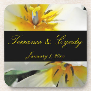 Dessous-de-verre Mariage personnel Lys blanc intérieur