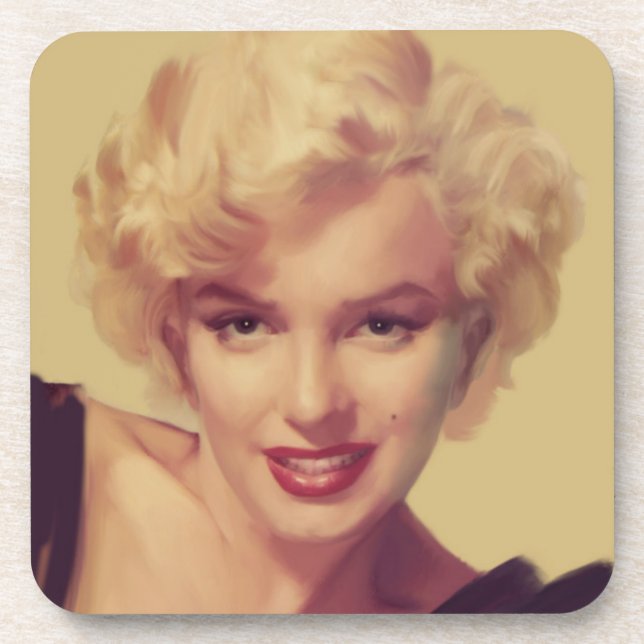 Dessous-de-verre Marilyn dans le noir (Devant)